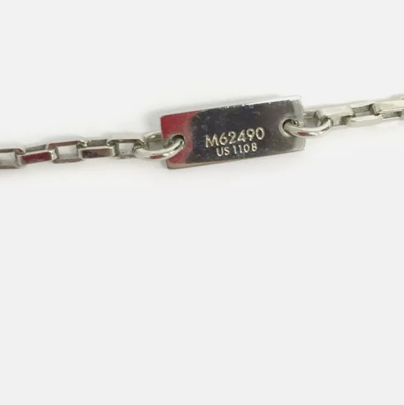 LOUIS VUITTON COLLIER DAMIER COLORS BLACK NECKLACE/E2525 - Picture 5 of 9